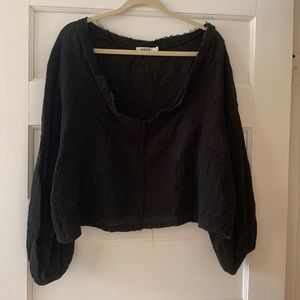 Beautiful Puff Sleeve Crepe Blouse